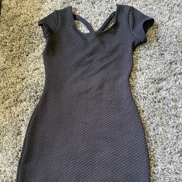 H&M Black Bodycon Mini Dress - Women’s Size 4 - Picture 2 of 8
